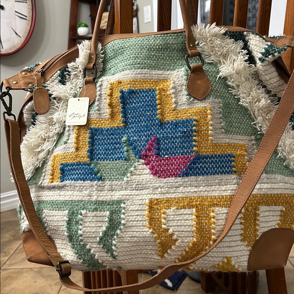 ⭐️NWT Free People Quivk Trip Sunrise “So Cool” Weekender Bag - Picture 5 of 15